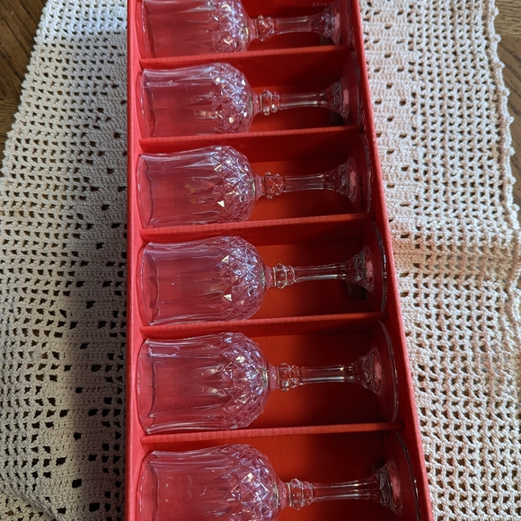 Vintage Cristal D'arques Longchamp 6cl Cordial Glasses - Picture 3 of 5